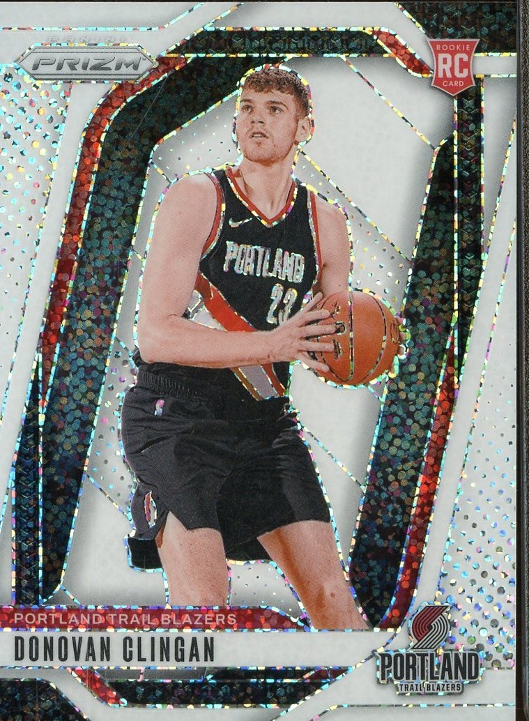 2024-25 Panini White Sparkle Prizm #221 Donovan Clingan RC Rookie SSP