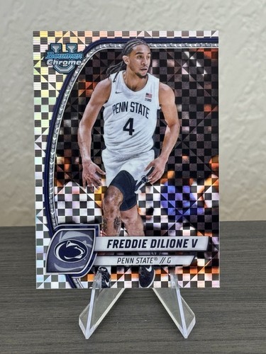 2024-25 Bowman University Chrome - Freddie Dilione V #96 X-Fractor (RC)