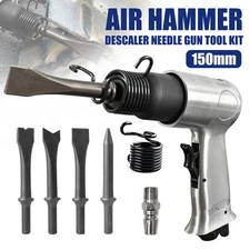 Quick Change Air Hammer + 4PCS Chisel 4500RPM 150mm Stroke Pneumatic Super Duty