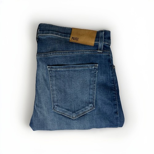 PAIGE 'Federal' Transcend Mulholland Slim Straight Leg Blue Jeans RRP: £280.00 - Picture 4 of 7