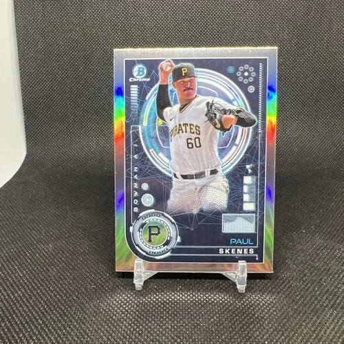 2024 Bowman Chrome AI Paul Skenes Refractor Rookie Card RC #BAI-15