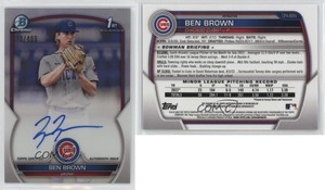 2023 Bowman Chrome Prospect Auto Refractor /499 Ben Brown #CPA-BBN Auto