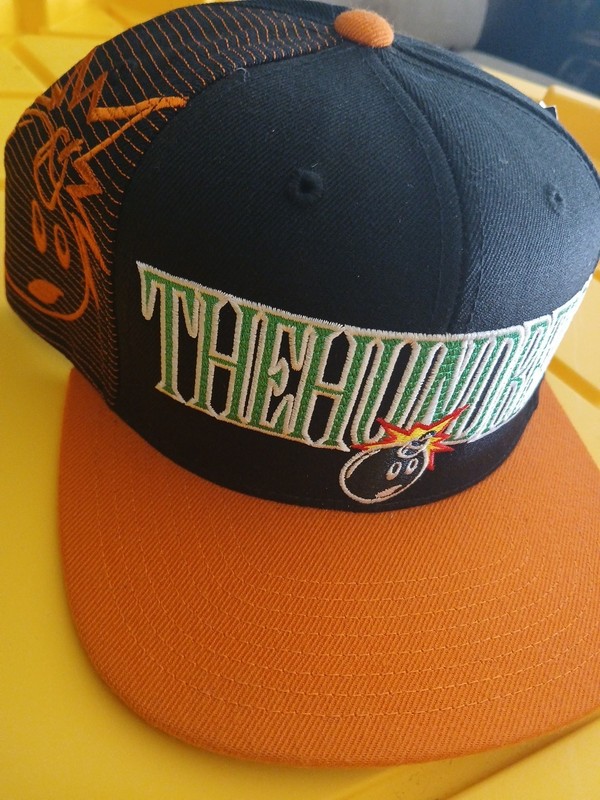 The Hunndreds New W Tags Bnwt Rare Vintage Side Bomb Black Orange Snapback Hat