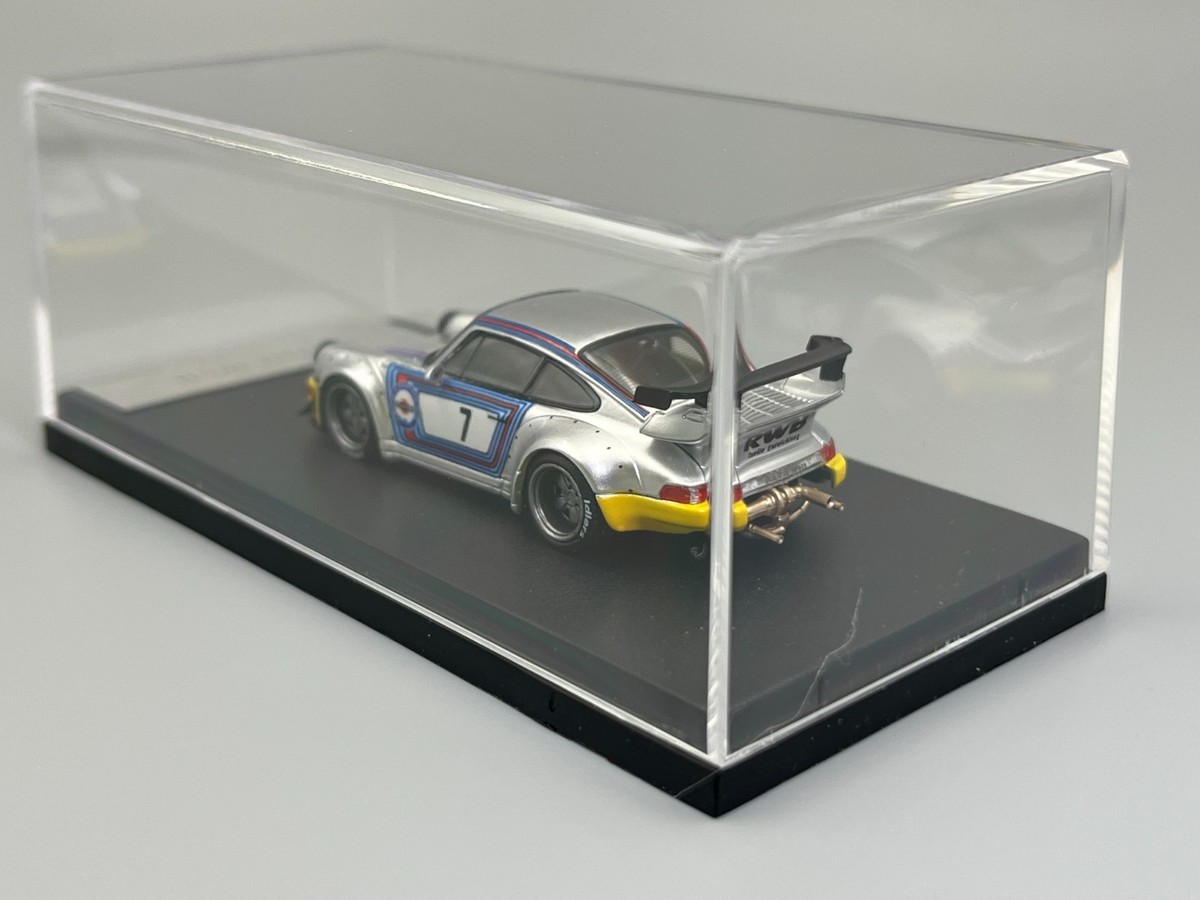 Martini-Liveried Silver RWB Porsche 911 964 Race Car Street Weapon