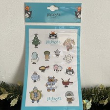 Jellycat Christmas Sticker Sheet OFFICIAL NEW SEALED  