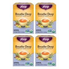 Yogi Breathe Deep Respiratory Herbal Tea 64 Count Organic Tea Bags