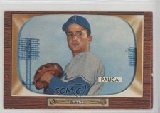 1955 Bowman Erv Palica (Last sentence states: Had a 13-8 record in 1950) 16ez