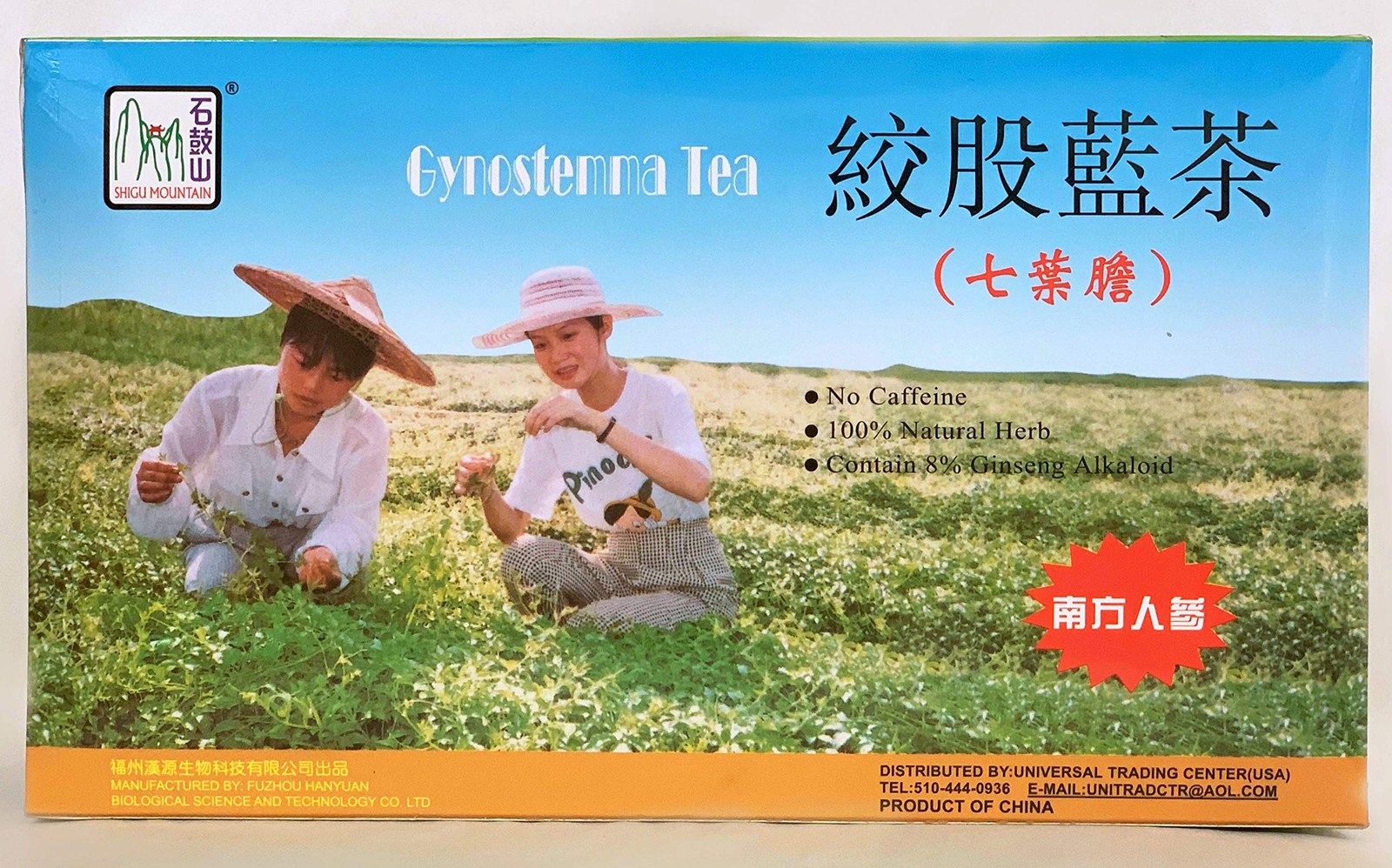 (jiaogulan Tea) 100 2g Green Tea Bags