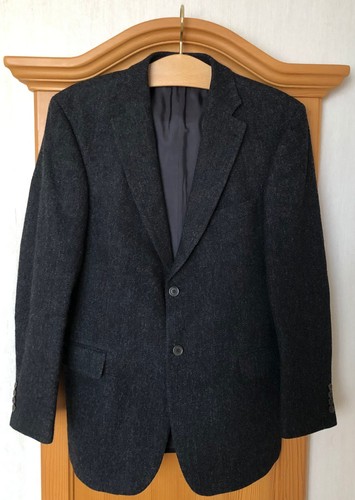 Strellson Sakko Anzug Jacket schwarz anthrazit Gr 50 Herbst Winter