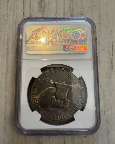 1776-1976 dollaro Eisenhower $1 NGC fior di conio non circolato - Foto 2 di 2