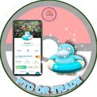 Pokémon Go ✨ Shiny Psyduck Swim Ring Special Backround ✨ PTC 80k or 1Mil Dust
