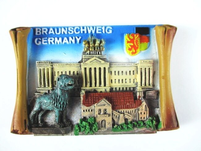 Braunschweig Polyresin Magnet Germany Souvenir, New