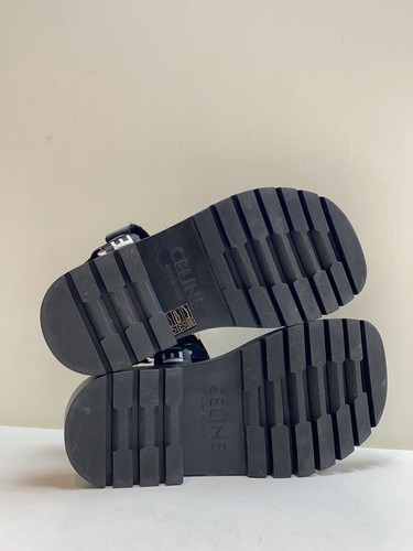 CELINE SANDALS LEO STRAPPY 37 BLK Used - Picture 4 of 5