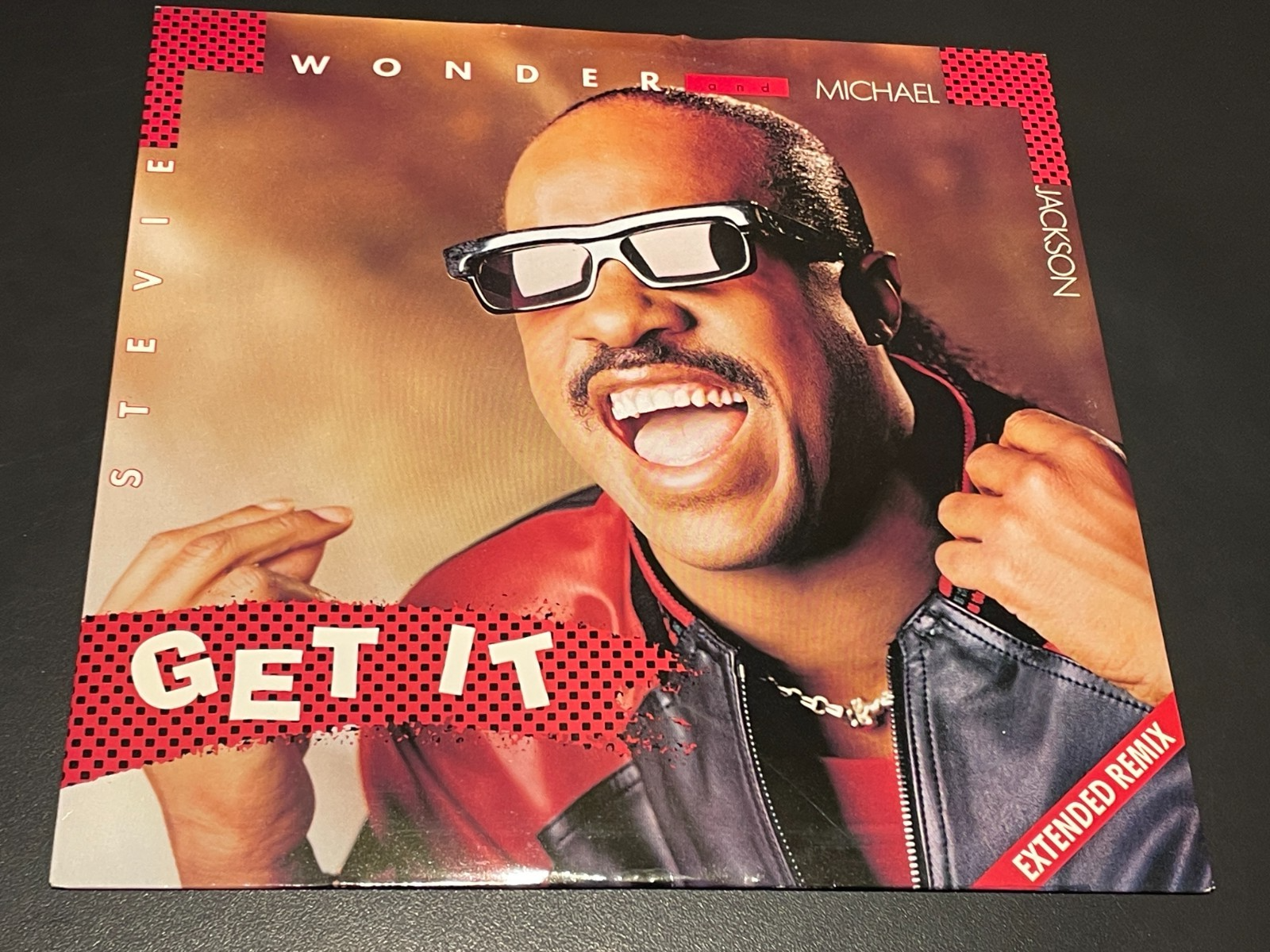 Stevie Wonder & Michael Jackson - Get It - Vinyl Record 12"" Single - 1987 Motown