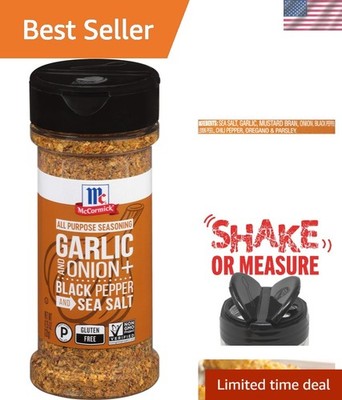 All-Purpose  Spice Mix - Garlic, Onion, Black Pepper & Sea Salt, 4.25 oz