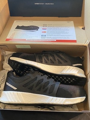 Mens Size 8 - Reebok Fusion Flexweave Work Black White Sneakers NEW In Box