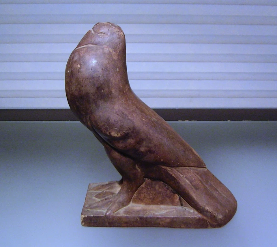 Art Deco Dove Pigeon Sculpture Statue Terracotta Pottery 1920s After J. Martel - Image 4 of 4