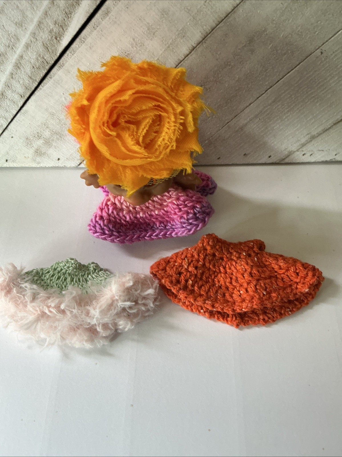 Miniature Doll Dress OOAK Handmade Fits 3&rdquo; Doll Set Of 3
