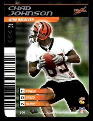 Chad Johnson 2001 NFL Showdown 1st & Goal #100 Cincinnati Bengals ESE