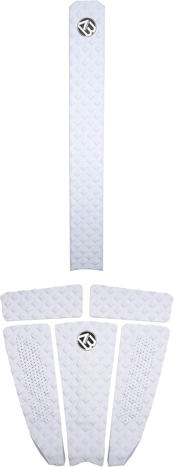 5 Piece Surfboard Deck Traction Pads for Stomp 31x32 White
