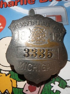 1917 Michigan Chauffeur Driver Badge