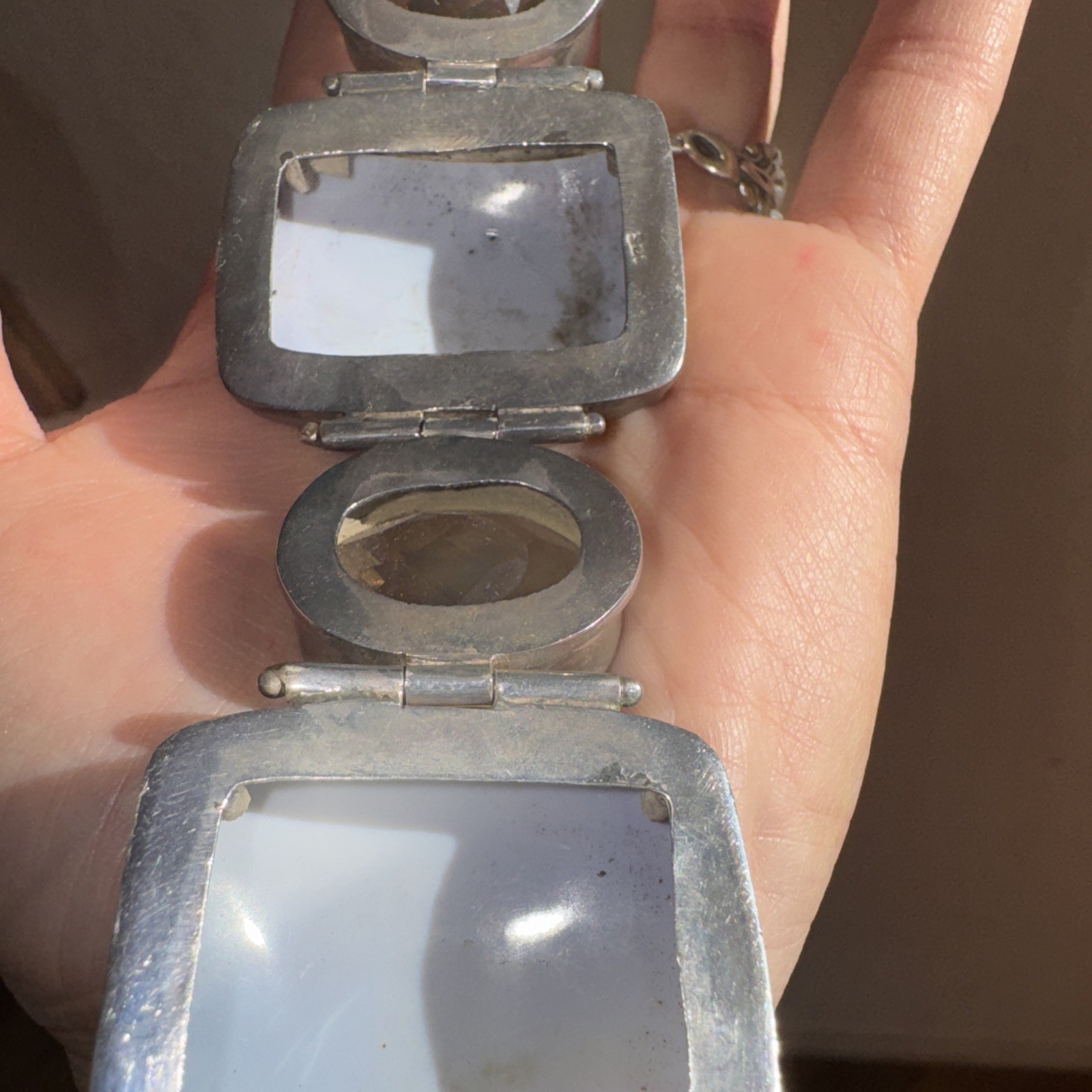 ❤️ 925 Sterling Silver Shell Toggle Bracelet Nati… - image 15