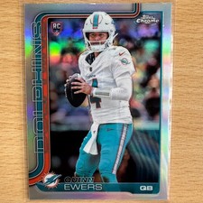 Quinn Ewers Rookie RC Refractor (Miami Dolphins) - #316 - 2025 Topps Chrome NFL
