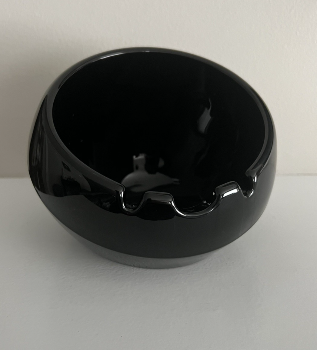 Viking Vintage Ashtray - Glass Orb Set Lighter & Table Etsy