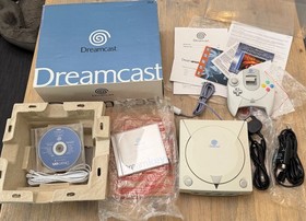 BOXED Sega Dreamcast Console Complete In Box CIB Very Good Condition New Joypad