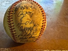 1993 Arizona State Sun Devils Team Signed Baseball West Champs  Paul Lo Duca