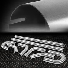 8pcs 3od Stainless Steel Mandrel Bend Straight U-bend Custom Exhaust Pipe Kit