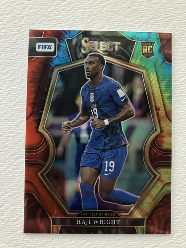 2022-23 Panini Select FIFA Haji Wright Mezzanine Tie Dye /49 #180 Rookie RC