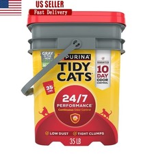 Clumping Cat Litter Low Dust Deodorizing 24/7 Odor Control Multi-Cat Homes 35lb