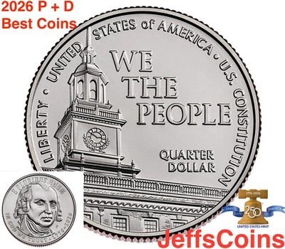 2026 P D James Madison We The People Quarter PD BU SemiQ Best Presale