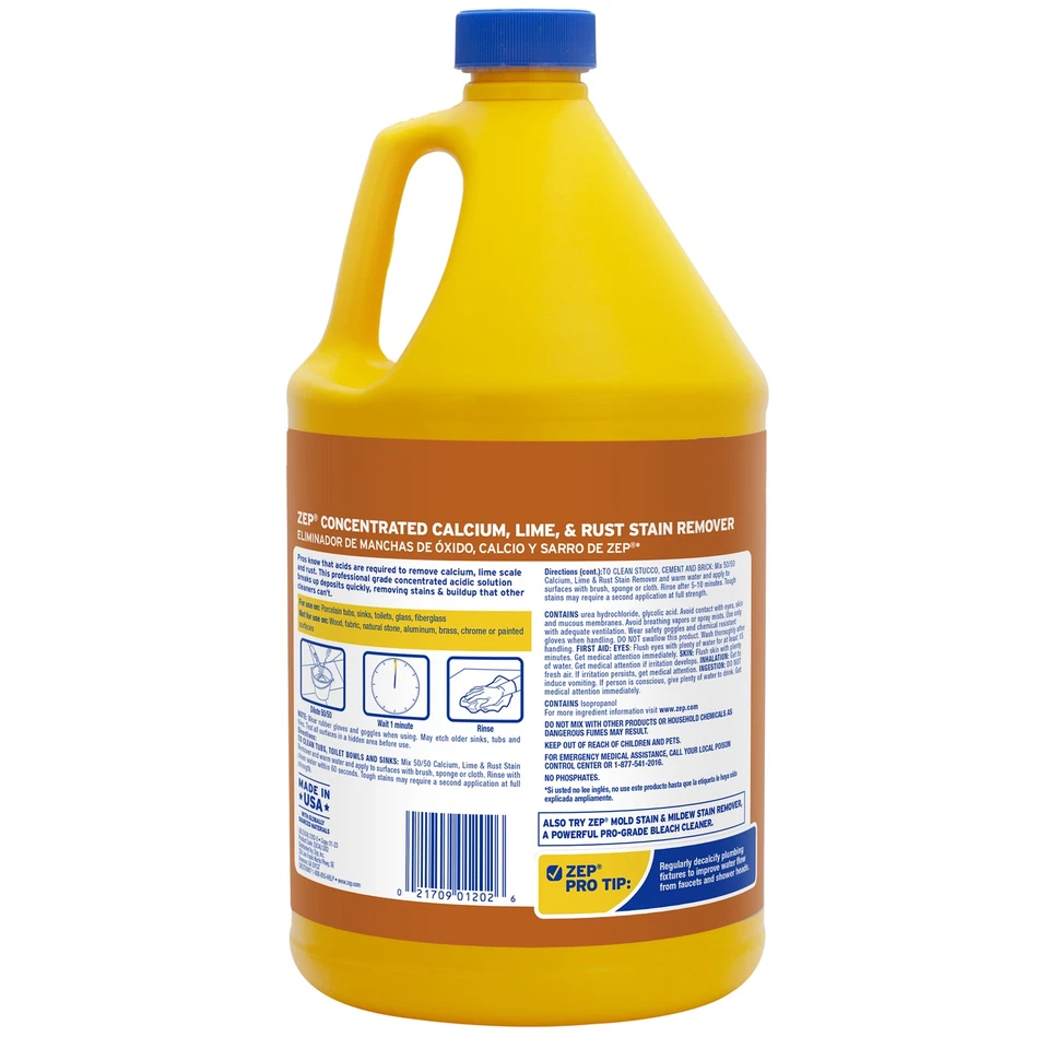 Zep Concentrated Calcium, Lime and Rust Stain Remover - Image 3 of 4