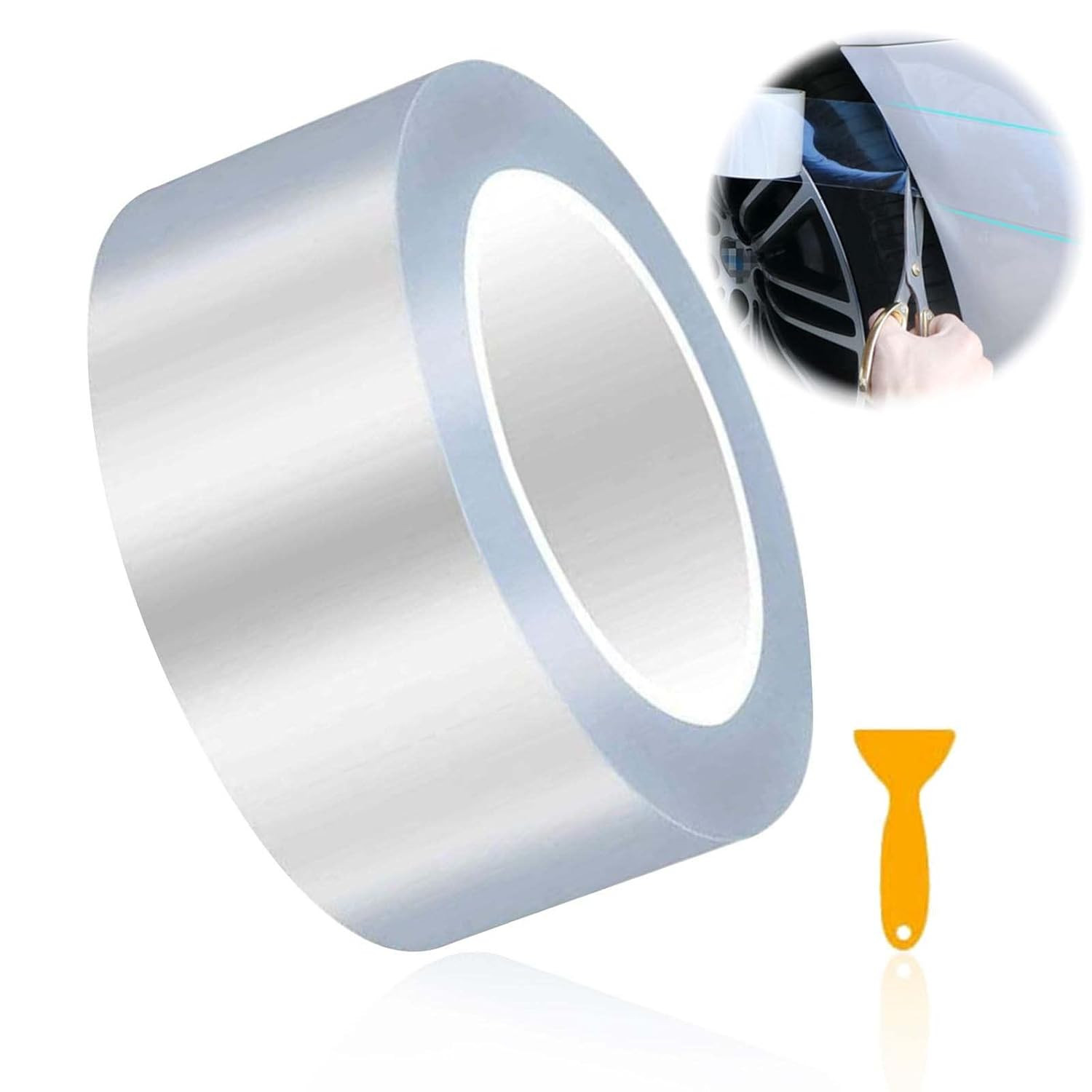 Film protecteur de seuil de porte transparent 5cmx10m bande anti rayure auto