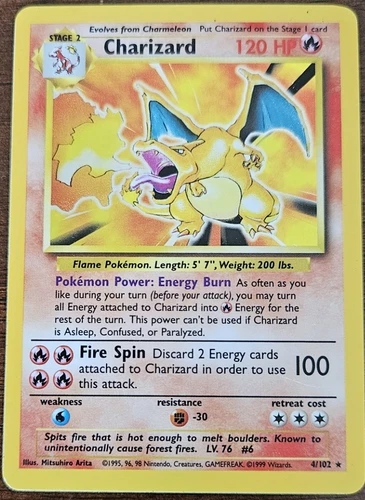 Charizard 4/102 Base Set Holo