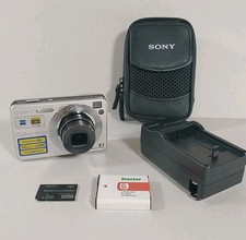 Sony Cyber-shot DSC-W130 8.1MP Digital Camera Battery Card Charger Case Tested