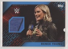2018 Topps WWE Women's Division Shirt Relics Blue 11/25 Renee Young #SR-RY 0c6