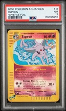 2003 POKEMON AQUAPOLIS #11 ESPEON-REVERSE FOIL PSA 7 on eBay