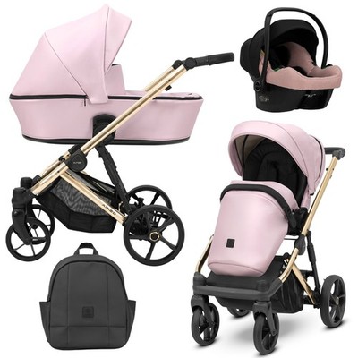 KUNERT ARIZO PREMIUM/ARE-15 Baby Pink Eco/GEL WHELS/GOLD FRAME+COSMO 3 in 1