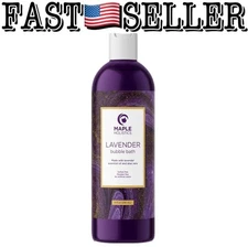 Maple Holistics Lavender Bubble Bath Essential Oil & Aloe vera 16oz (473ml)