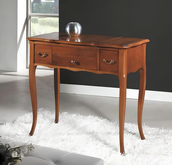 Hochwertige Schminktisch Konsole Luxus Holz Schlafzimmer Braun Konsolentisch Neu-image