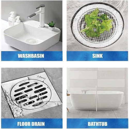 Disposable Hair Catcher Shower Drain Mesh Stickers, 35 Pack - Picture 4 of 7