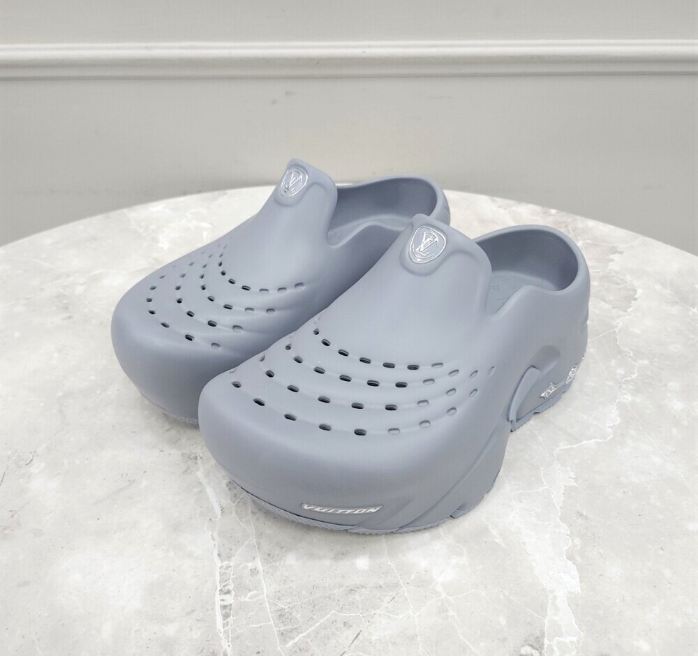 Louis Vuitton LV Shark Clog Grey 76609391 | eBay