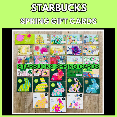 STARBUCKS SPRING EASTER GIFT CARD COLLECTION 2006-2023 NEW-Choose One or More