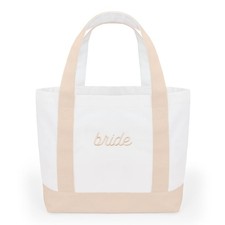 , Neutral Bride Tote Bag  Beige Bachelorette Party Decorations, Cute Bride T...