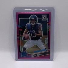 2023 Panini Donruss Optic Tyler Scott #315 Rated Rookie Pink Prizm Bears NFL