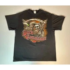 Duck Commander Fear The Beard Black T-Shirt Men's Size Large