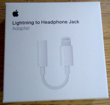 2PK Authentic Apple Lightning to Headphone 3.5mm Jack Adapter - White MMX62AM/A